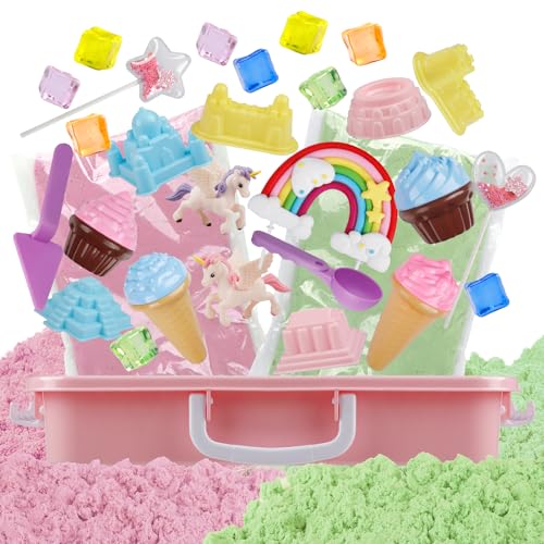 Set de sable licorne pour filles Aliex jeu de modelage et loisir créatif enfant