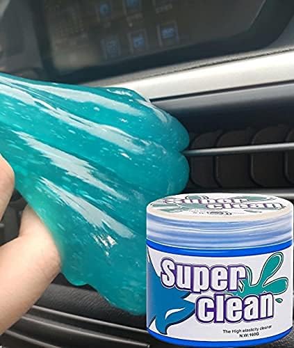 Car Cleaning Gels - Universal Auto Detailing Tools Car Interior Cleaner Putty, Automotive Dust Air Vent Interior Detail Detailing Putty Universal Dust Cleaner for Auto Laptop Home (Blue)