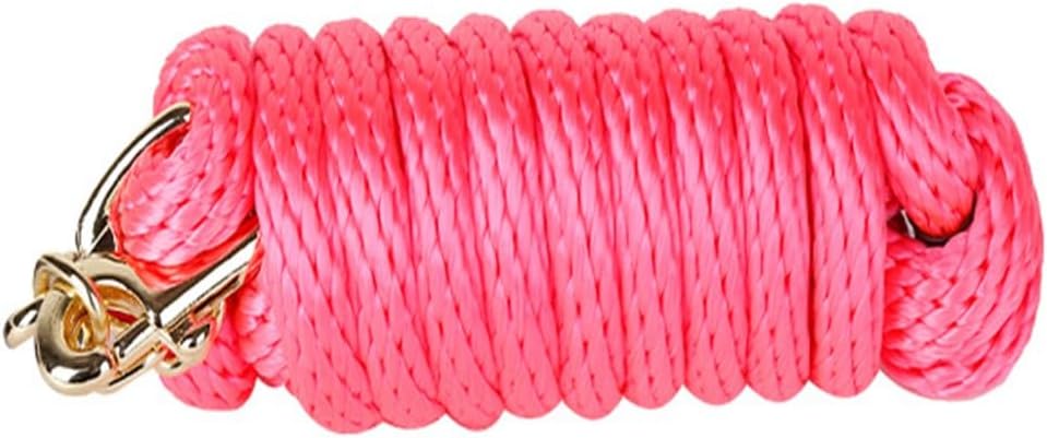 Horse Lead Rope - Durable Cotton Lead Ropes for Horses - Perfect for Daily Use & Showing 8 Feet(Blue Black)