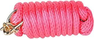 Horse Lead Rope - Durable Cotton Lead Ropes for Horses - Perfect for Daily Use & Showing 8 Feet(Pink)