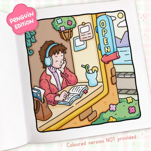 Image of Girl Moments: Coloring Books for Adults by Coco Wyo | Cute Girl Coloring Pages, Self-Care Daily Moments, Stress Relief & Relaxation: A relaxing and cosy colouring book from the bestselling author