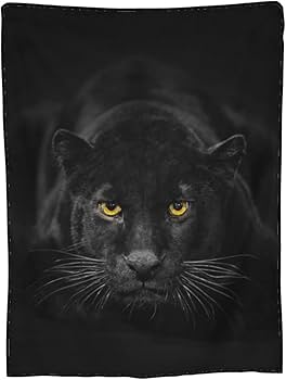 Amazon｜毛布 シングル ブランケット 黒豹 スーパーソフトスロー