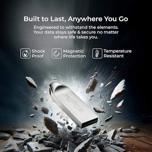 Image of Digitek (Dud 16GB 2.0V) 16GB USB 2.0 U Disk Flash Drive, High Speed Read & Write Pen Drive, Magnetic, X-Ray & Temperature Resistant, Compatible with Windows & Mac OS