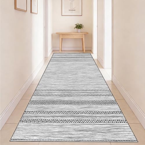 Alfombra pasillo larga de 40x470 cm lavable con base antideslizante 3