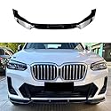 YujieNB ABS-Auto-Frontstoßstangenlippe,Body-Kit für BMW X3 G01 X4 G02 M Pack 2022-2023,Autoteile,Farbe: Hellschwarz