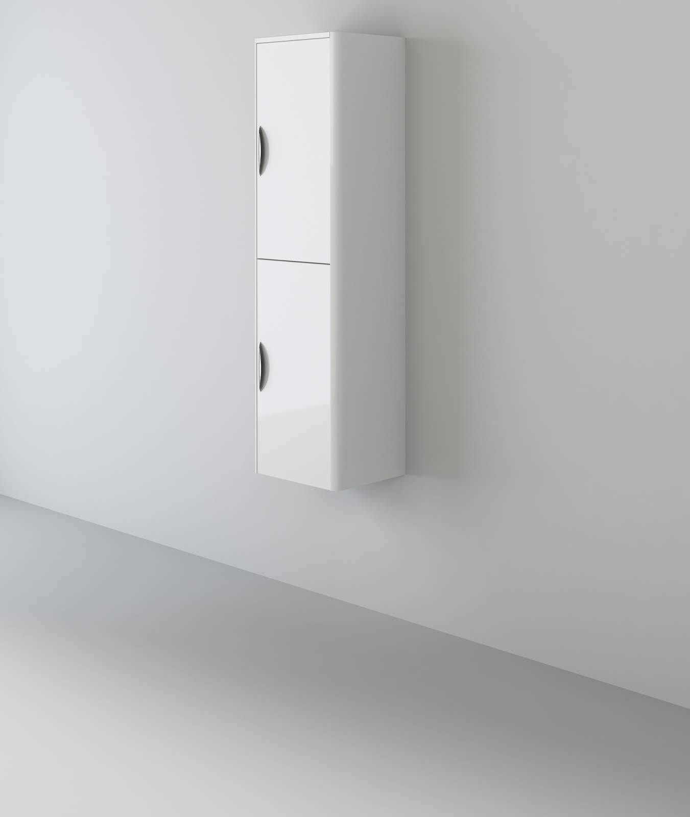 Buy VeeBath Cyrenne High Gloss White Free Standing Bathroom Tallboy