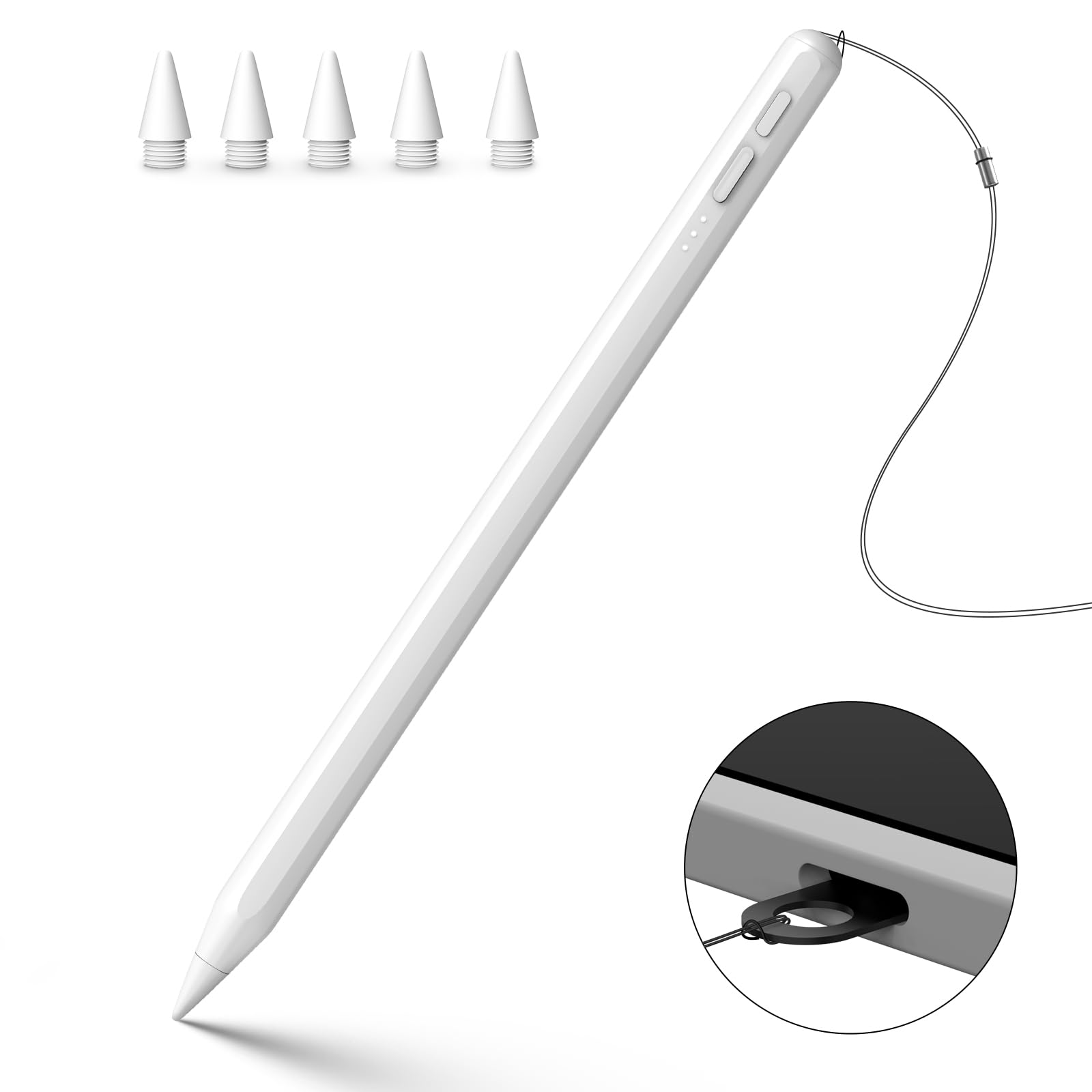 Lápiz capacitivo para iPad, pantallas táctiles, lápices capacitivos de alta sensibilidad, compatible con iPad 6-10, iPad Pro 11 y 12.9 pulgadas, iPad Mini5/6, iPad Air3-5