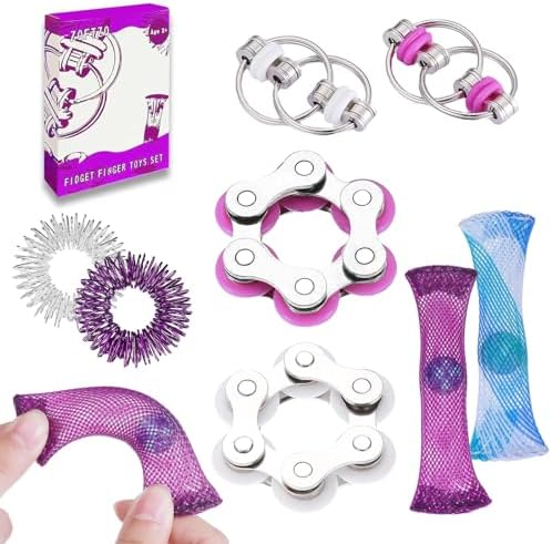 Amazon.com: 8Pcs Sensory Fidget Toys with Fidget Spinner,Spiky Sensory ...