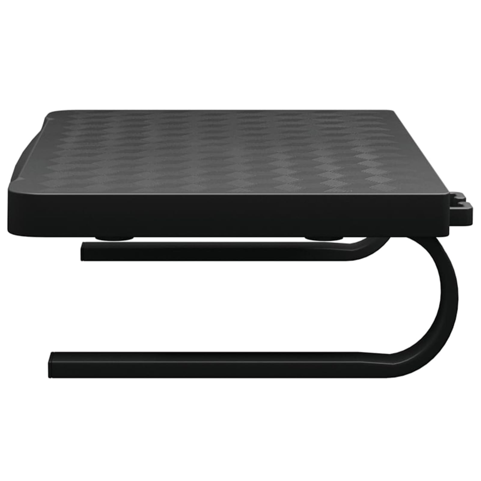 Homgoday Supporto per monitor per computer, altezza dello schermo per scrivania, laptop, supporto stampante, supporto per monitor, laptop, nero, 37 x 28 x 11,5 cm