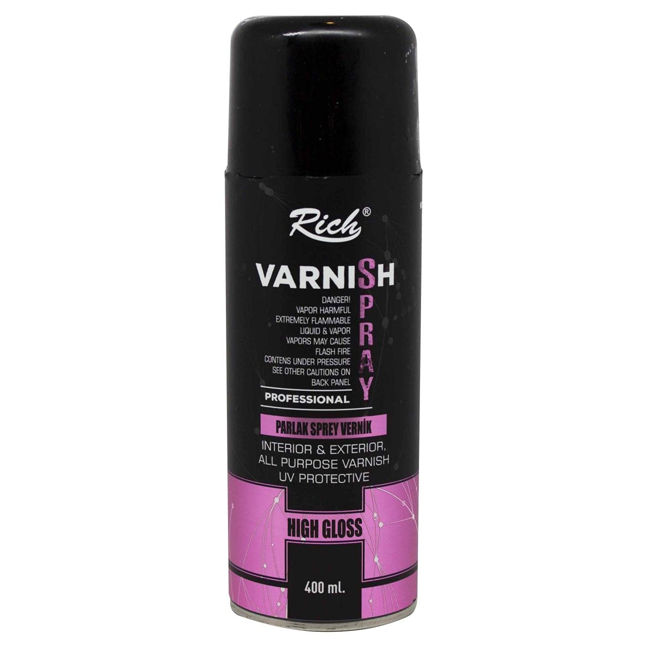 Rich High Gloss Parlak Sprey Vernik 400 ml.