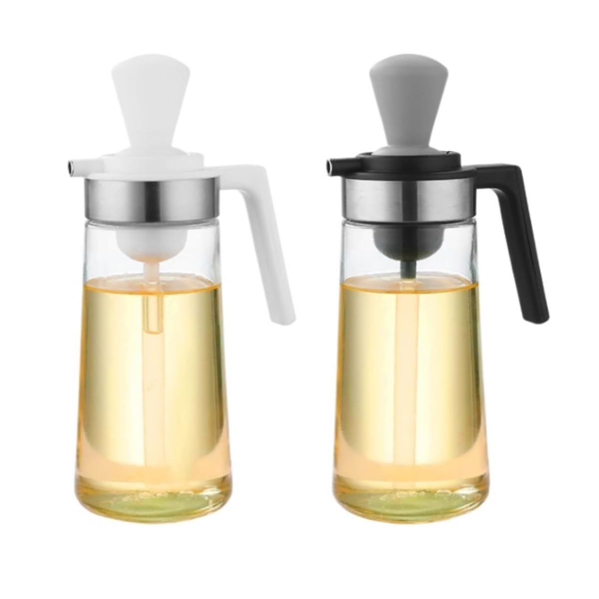 Dispenser per Salsa di Soia 2 Pezzi di Vetro A Prova di Perdite Pentola for Olio Cucina Famiglia Salsa di Soia Aceto Bottiglia A Prova di Perdite Serbatoio for Olio Contenitore Dell'olio