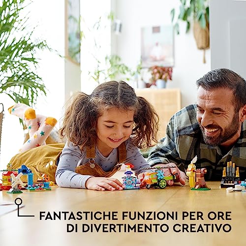 Classic Mattoncini e Funzioni, Idee Creatie per Costruire 7 Mini Modellini con Meccanismi e Ingranaggi, come una Ballerina, una Mela o un Elicottero Giocattolo, Giochi per Bambini e Bambine 11019 - Lego - Immagine 2