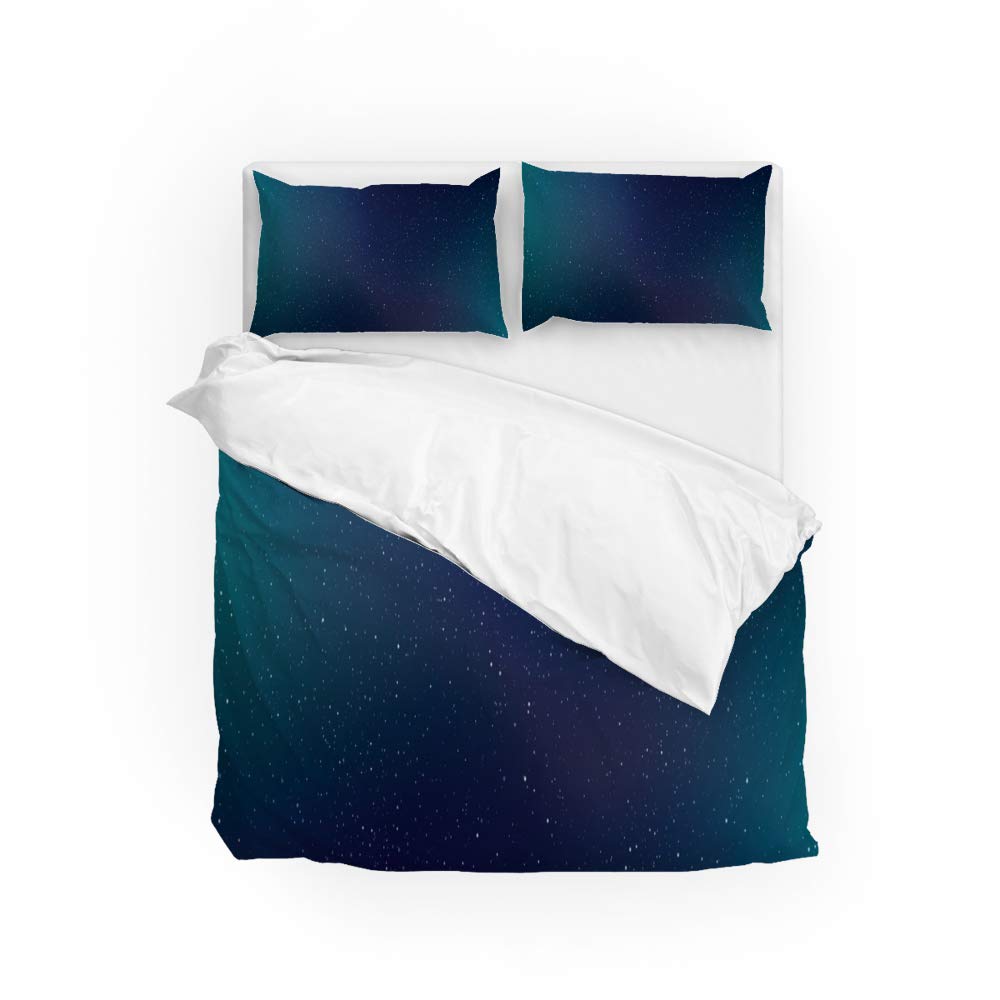 Parure de lit nébuleuse Cosmos avec housse de couette et 2 taies d'oreiller ultra douces
