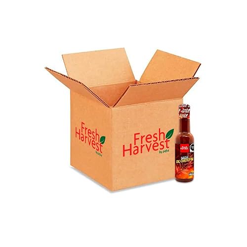 Caja con 25 piezas de salsa Chiltepin Fresh cosecha, 6.4 fl oz (6.42 fl oz).