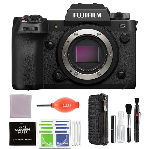 Image of Fujifilm X-H2S Mirrorless Camera Body (Black) Bundle with Additional Accessories Kit