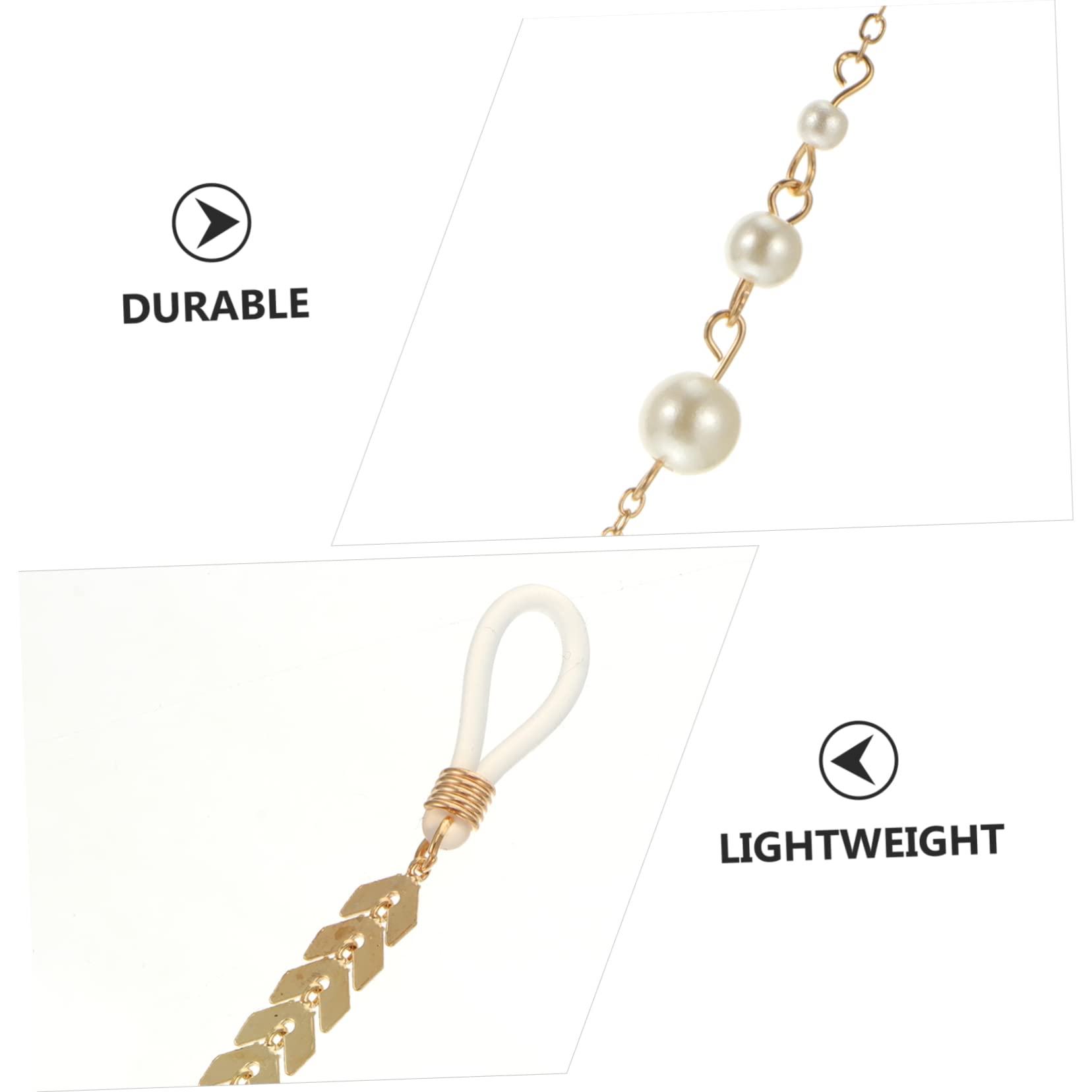 GALPADA 3 Pcs Glasses Chain Eyewear Retainer Lanyard Face Cover Hanger Facial Accessories Anti Lost Face Cover Lanyard Mouth Cover Lanyard Face Bandanas Lanyard Mask Hanging Rope Metal