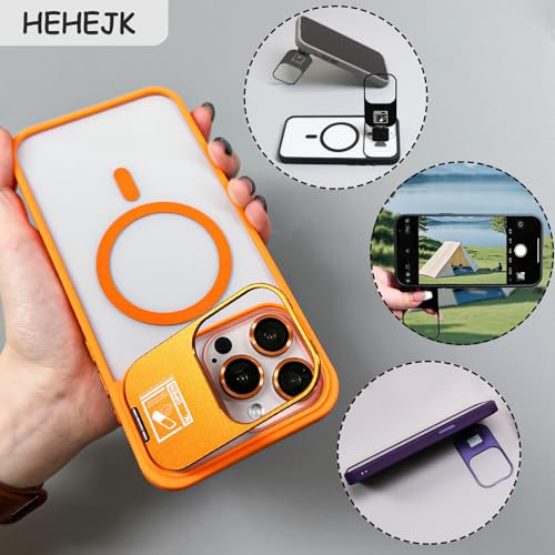 Coque compatible MagSafe avec objectif et support pliable pour iPhone 12 - 5