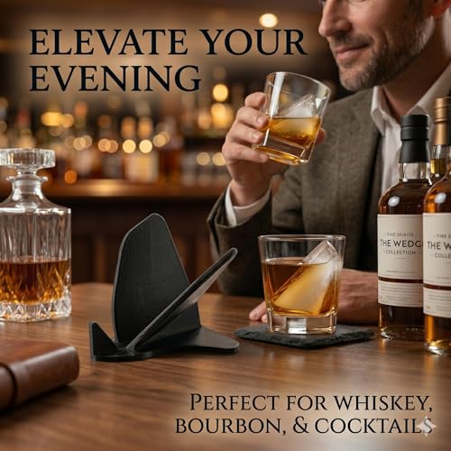 Molde de Hielo Diagonal para Whiskey Wedge Stand miniatura 5