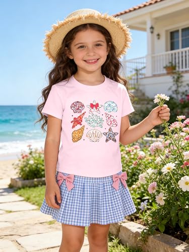 Image of Girls Graphic Shirts Oversized Sunshine T Shirt Short Sleeve Tee Tops Cute Trendy Girls Clothes for 5-14 Years