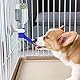 FakeFace Wasserspender Trinkflasche unterwegs Tierzubehör 500ML Wasser Flasche zum Aufhängen für Hunde Katze Welpen Kaninchen Haustier