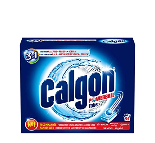 Calgon 3 In 1 Powerball Tabs - 55 Tablets - Waschmaschine Reiniger und Anti...