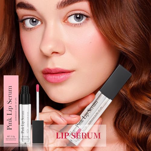 Lip Plumper - Natural Lip Plumper And Lip Care Serum, Pink Lip Gloss, Tinted Lip Balm, Moisturizing Repair Lip Gloss, Hydrating & Reduce Fine Lines, Nourishing Repair Lip Oil - Image 8