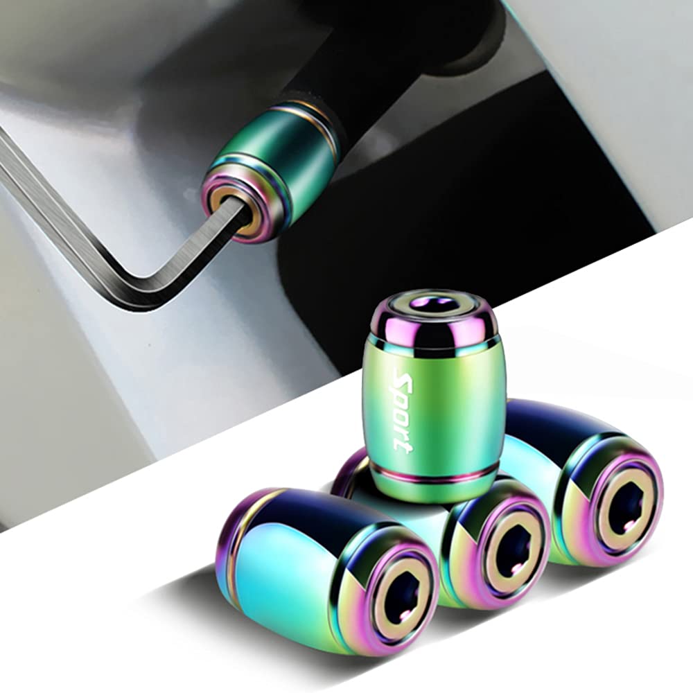 Tappi antipolvere per valvole dei pneumatici, in plastica, con anello