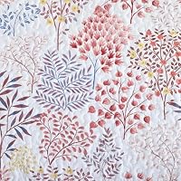 WONGS BEDDING King Quilt Set, 3 Pcs Red Blue Floral Bedspread Coverlet — image 8