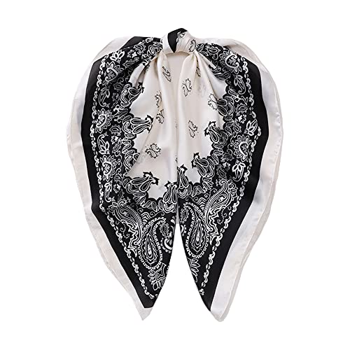 Letuwj Silk scarf female printed chiffon headscarf