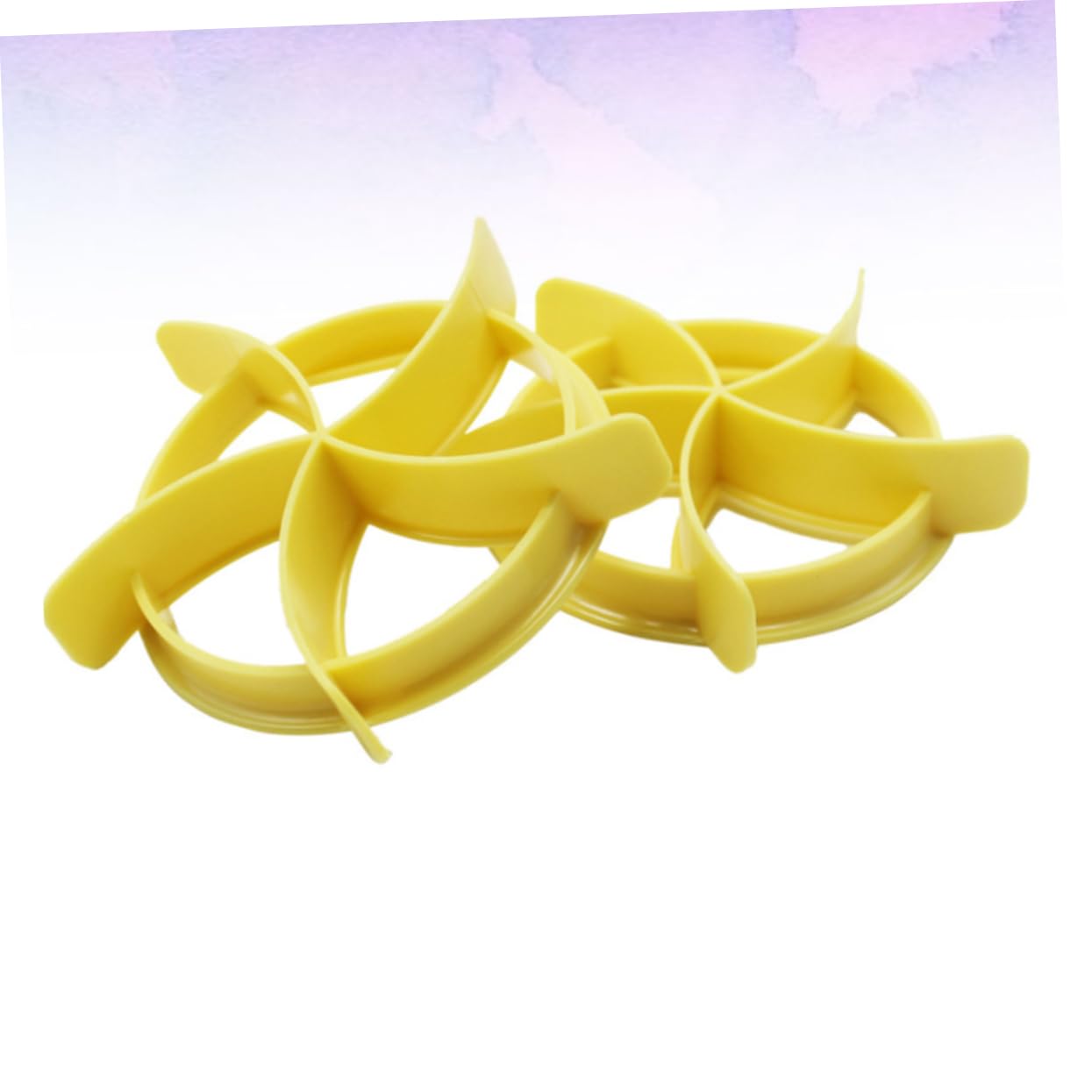 Amosfun 12 Piezas herramientas para hornear molde de extrusión de pan molde de pastelería moldeador de pan de reposteria molde redondo pan molde moldes de prensa de pan Yellow