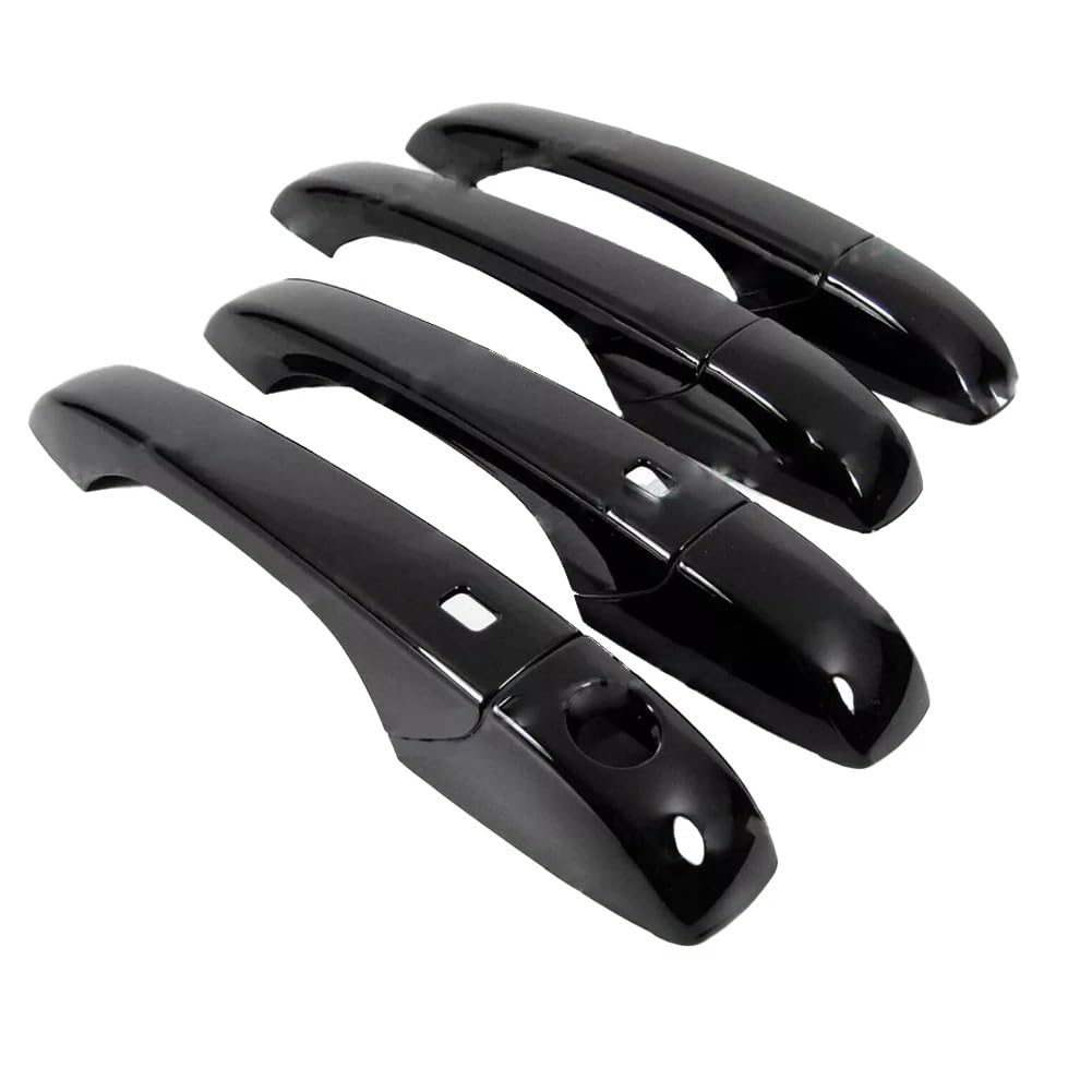 Poignée porte extérieure cassée ? Changez pour ce lot de 4 pièces noir brillant 300C 200