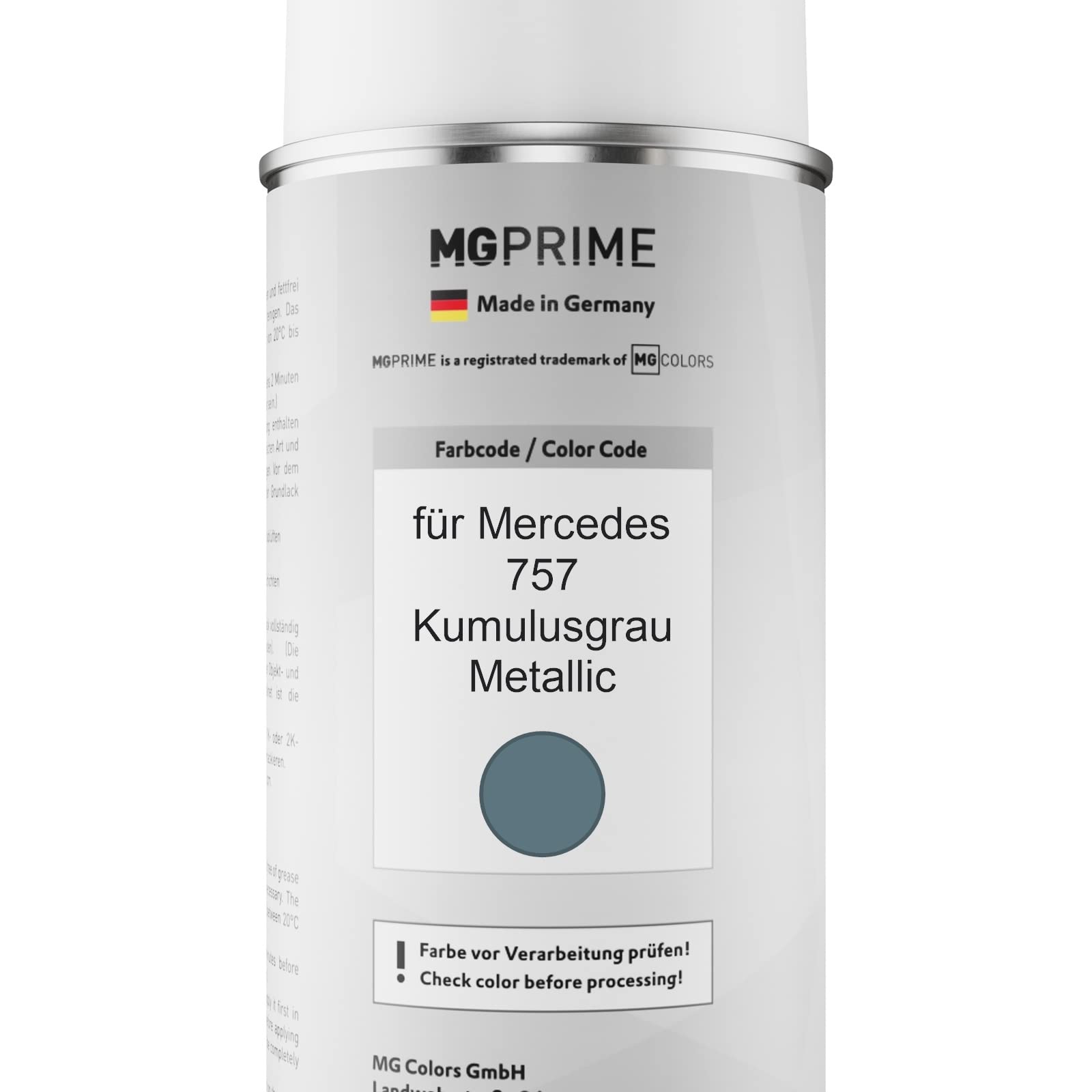 Peinture Voiture Bombes Aérosols Pour Mercedes 757 Kumulusgrau Metallic