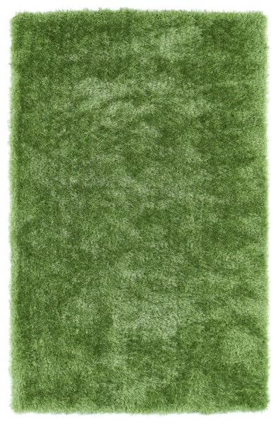 Image of Plain Fur Rugs for Hall and Drawing Room 8x11 Feet Soft Microfiber 2 Inch Height Green Color