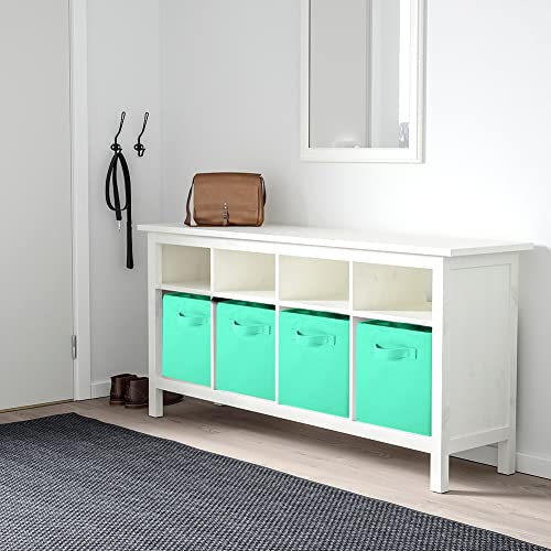 powerking Storage Bins, 2 Pack Foldable Fabric Storage Cubes And Cloth Storage Organizer Drawer for Closet And Toys Storage Mint Green - Image 4