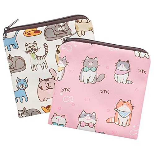 HOMOCONO 2個 生理用品 ナプキン 収納 バッグ 生理用品 ポーチ 装飾 生理用品 バッグ 生理用品 パッド ポーチ 多機能 小型 バッグ 携帯用 バッグ 生理用品 パッド バッグ