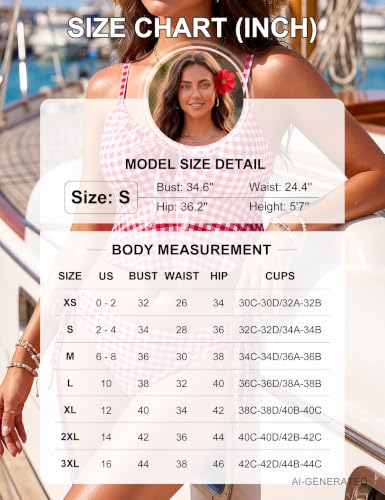 Image of Blooming Jelly Womens Cute Bikini Sets Two Piece Swimsuits Mid Rise Ruffle Trim String Bathing Suit