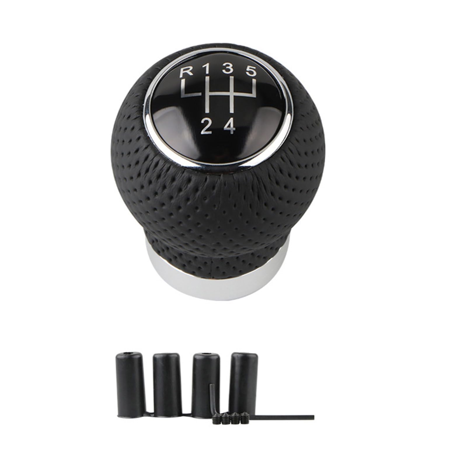 Nucelit Automotive Interior Gear Shifts Knob Manual Leather Shifter Knob Automotive Interior Accessories for Manual Vehicles Leather Shifts
