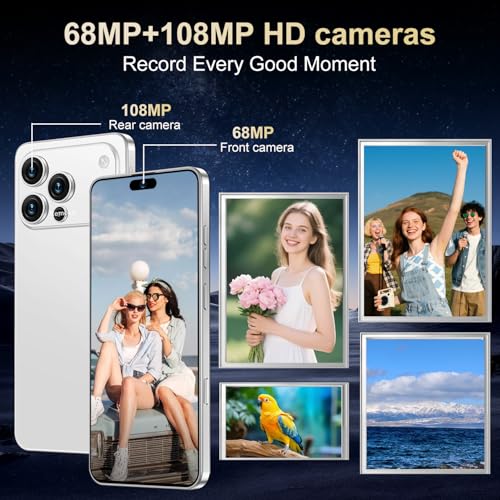 Image of Ecshock 17PM Unlocked Phone | Cell Phone Android 15.0 | 16+512GB (White)