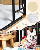 EUGAD Eck-Hundebox, Eck-Hundekäfig Möbel mit Kissen,Hundebox Holz mit Abschließbarer Tür, Haustierbox für den Innenbereich, Hundekäfig Zuhause für große kleine mittelgroße Hunde 111x67x60cm
