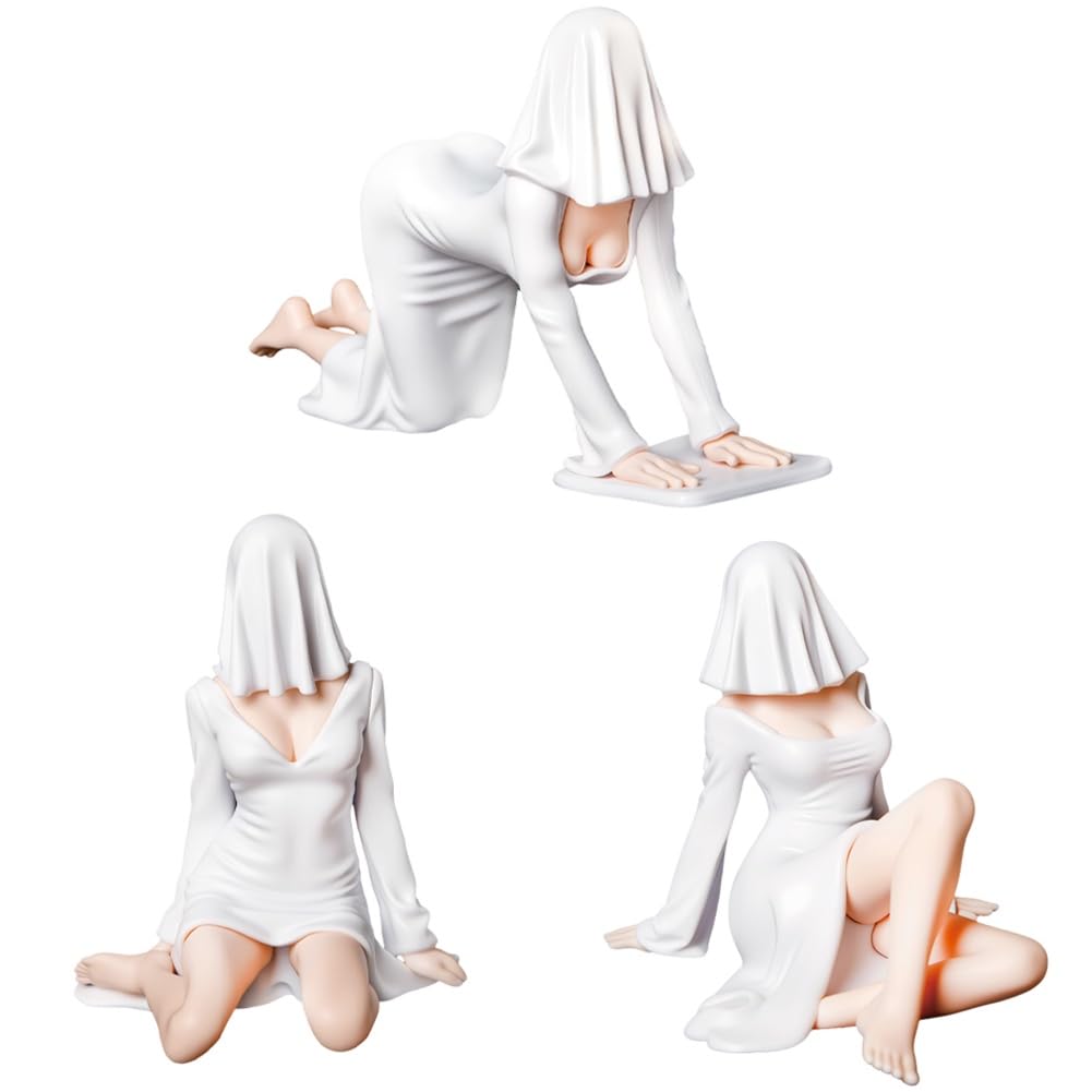 Xinnice Anime Original Painting Figurine Ghost Girl Figurine d'action Statue assise Modèle PVC Décoration de bureau Objet de collection Cadeau pour les fans d'anime