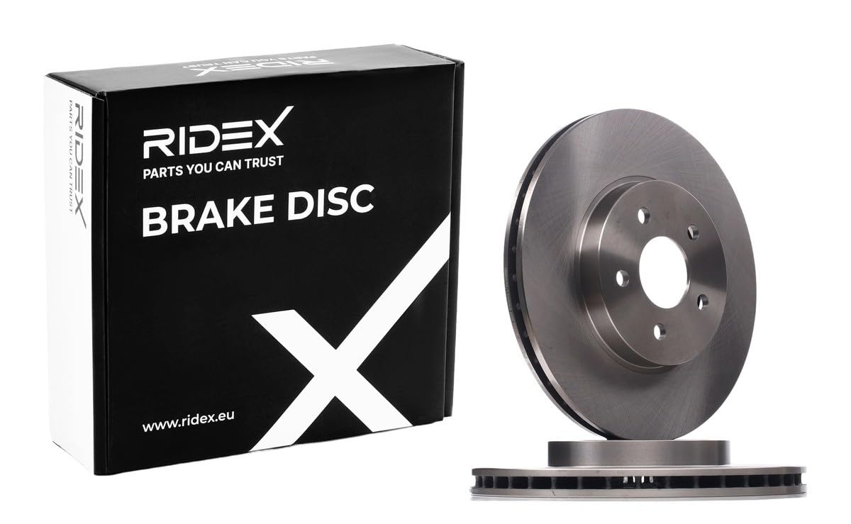 RIDEX 82B0011 2x Disco de freno Delantero sin buje de rueda sin cojinete rueda sin perno de sujeción de rueda sin tornillos Compatible con FORD Mondeo Mk3 Familiar BWY