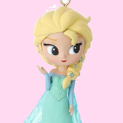 Vista 6 de MINISO Lindos llaveros para mujeresniñas, colección Frozen, llavero, accesorios, muñequera para mochila, bolso, llaves de coche (Elsa), Elsa