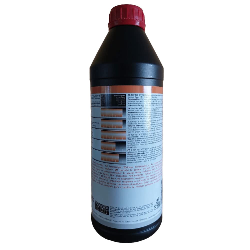 Generico LIQUI Moly 3681 Olio Trasmissione ATF per Cambio Automatico TopTec 1200 ad Alte Prestazioni. Confezione 10 Litri.