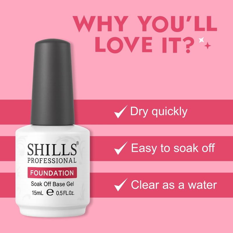 Shills Professional Nail UV LED Base Coat 2
