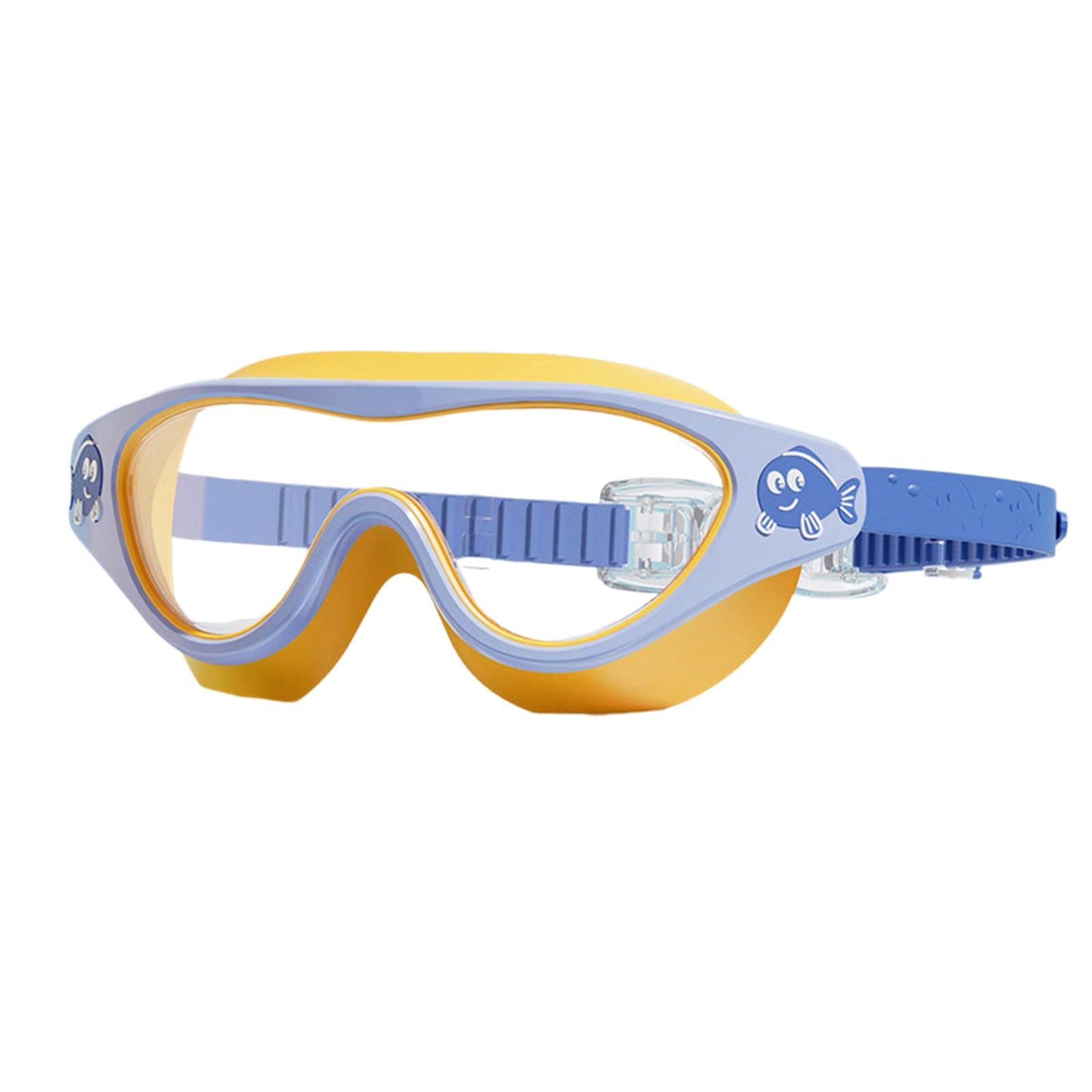 Anti-Fog Swim Goggles for Children Age 3-15, No Leaking UV Protection, Clear Vision, Quick Adjust Soft Silicone Glasses Boys Girls