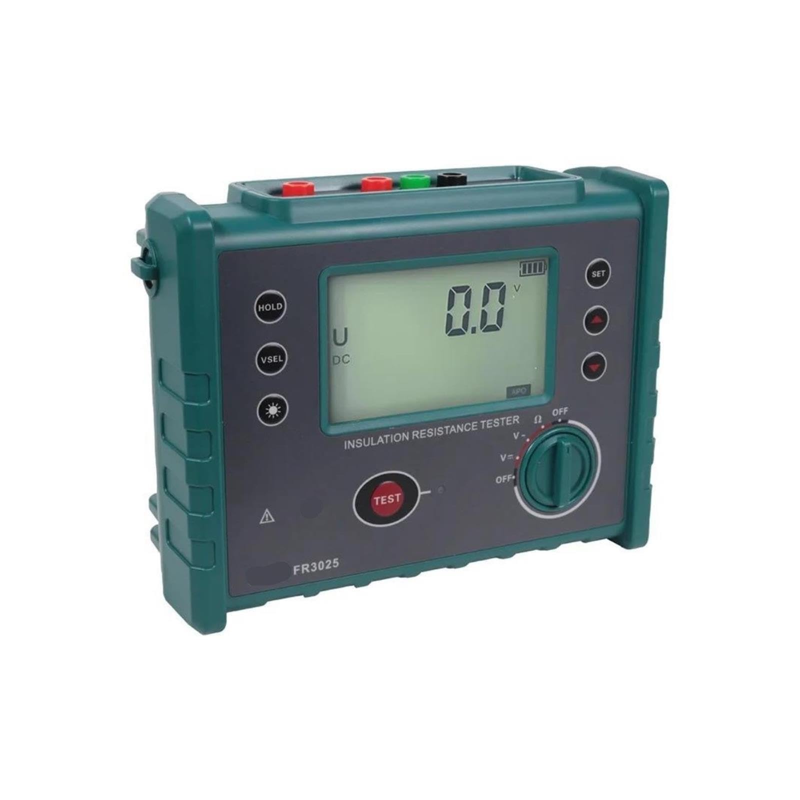 Medidor de Resistencia, Probador de impedancia aislamiento alto voltaje 5000V megóhmetro digital FR3025(FR3025)