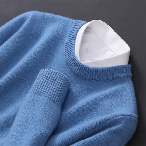 Men's Crew Neck Loose Oversized Pullover Sweater Knit Comfortable Top for Winter Everyday Top3