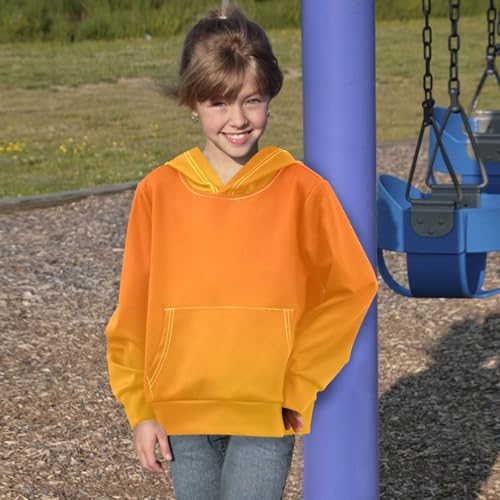 GAIGEO Purple Gradient Boys' Fashion Hoodies, Kids Hoodies, Toddler Girl Sweatshirt, Kids Sweatshirts Size 4T4