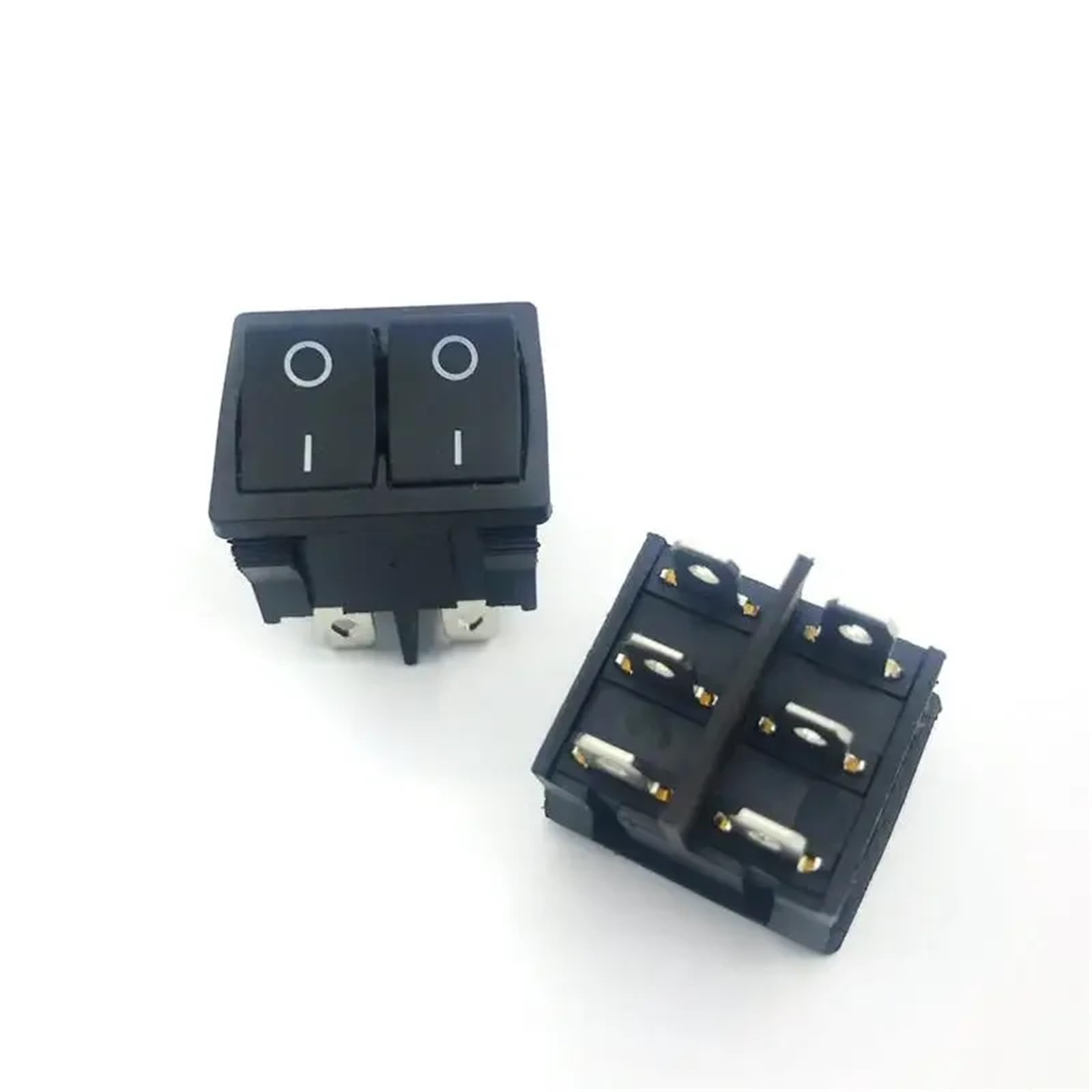 Interruptor basculante KCD5 de 6 pines y 2 posiciones para control de corriente AC 7
