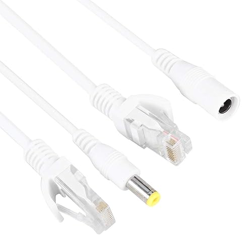 Miniatura 5 de 10 pares de cámaras de red Poe Rj45 cable, adaptador de alimentación a través de Ethernet inyector + divisor CC 12 V.